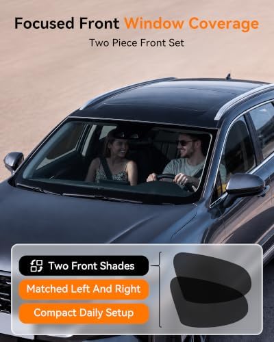 Car Side Window Sun Shades, Static Cling for Commuters and Rentals, 2 Pack - Image 6
