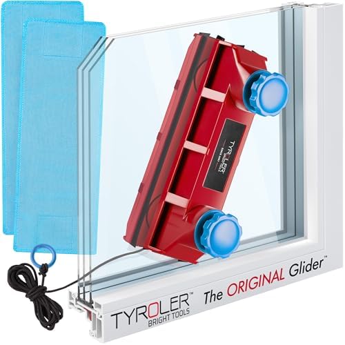 Tyroler Magnetic Window Cleaner Tool Fits Windows 0.1"-1.1" | Glider D3 AFC by TyrolerBrightTools