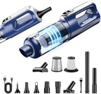 MONOZEL Car Vacuum Cleaner High Power, 18000Pa 2 in 1 Vacuum Cleaner&Air Duster, 130W Brushless Motor Handheld Vacuum Cordless with 7800mAh Battery, LED Light, Multi-Nozzles for Car, Home, Office, Pet by HumorUsGoods