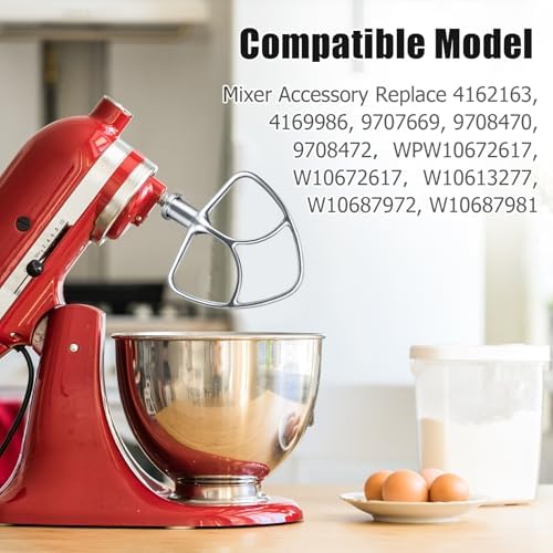 Stainless Steel K45B Coated Flat Beater for KitchenAid 4.5-5 Qt Mixer Paddle Attachment Flat Beater Fits Stand Mixer Bowls For KitchenAid 4.5-5 Quart Bowls, Kitchenaid Paddle Attachment - Image 6