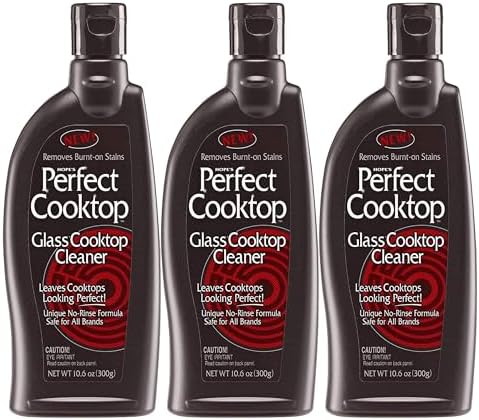 HOPE'S Perfect Cooktop Glass and Ceramic Cooktop and Stove Top Cleaner, Fast Acting and Removes Burnt on Stains from Glass Ceramic Smooth Top Ranges with its No Rinse Formula, 10.6 Oz, Pack of 3 by Hopes