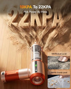 Cordless Handheld Car Vacuum Cleaner 22000PA with Dual Removable Battery - Image 2