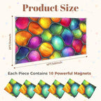 6 Pcs Fluorescent Light Covers for Ceiling Lights Stained glass seamless texture waves for window colored glass 3d Magnetic Decorative Shade Filters 4x2 ft for Classroom Office Hospital Decor - Image 2