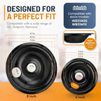 Electric Stove Drip Pans Set of 4 (2 x 6-Inch & 2 x 8-Inch) Replacement Stove Drip Pans for Electric Stove for GE & Hotpoint Ranges - Compatible with WB31M20 & WB31M19 Stove Burner Drip Pan - Image 2