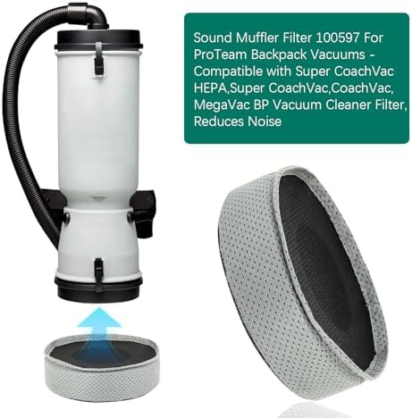 100597 Sound Muffler Filter for ProTeam Backpack Vacuums - Image 2