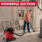 Vacmaster VJH1612PF 1101 16 Gal 6.5 Peak HP† Heavy-Duty Wet/Dry Vac Red - Image 3