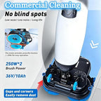 Commercial Floor Scrubber Machine, 17in Electric Buffer Polisher, - Image 4