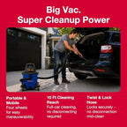 Koblenz WD-12 L4 Wet Dry Vacuum Cleaner, 12 Gallon 5.5 PHP - Image 2