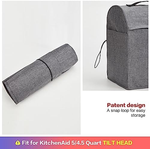 HOMEST Stand Mixer Dust Cover for KitchenAid 5/4.5 Quart Tilt Head - Image 5