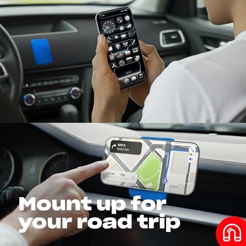 OCTOBUDDY Magnet - Dual Magnetic & Suction Phone Mount - Hot Pink - Image 5