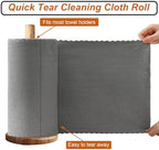 80 Pack Microfiber Cleaning Cloth Roll,Lint Free Rags & Tear Away Reusable Towels Washable Scratch,Ultra Absorbent Dish Rags(12" x 12") for Car Kitchen Home Garage-Dark Gray - Image 3