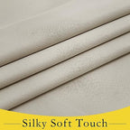 NICETOWN Light Flaxen Blackout French Door Curtain Window Cover - Image 4