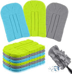 6 Pcs Reusable Duster Refills Washable Pads, Blue,Green,Grey by Zubebe
