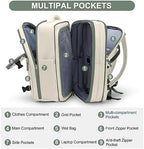 coofay Expandable Travel Backpack For Women Men Airline Approved Personal Item Backpack For Airlines Carry On Backpack Flight Approved Waterproof Backpack For Traveling On Airplane Travel Bag - Image 3