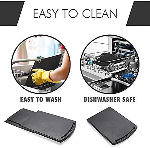 HauSun Handy Sliding Tray Sliding Tray Mat for Coffee Maker,Kitchen Appliance Moving Caddy,Countertop Stoage for Air Fryer, Blender, Stand Mixer,Food Processors,1 Set - Image 6