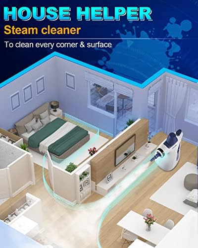 Handheld Pressurized Steam Cleaner with 11-Piece Accessory Set, Multi-Surface Steamer for Cleaning, All Natural Steam Cleaner for Home, Upholstery, Car, Floor, Kitchen and More - Image 5