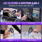 KMM Handheld Car Vacuum Cleaner, 16000PA Hand Held Vacuum & Air Duster - Image 3