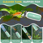 AQQA Magnetic Aquarium Glass Cleaner, Floating Fish Tank Algae Scraper,S - Image 3