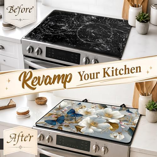 Stove Top Cover,28.5"L x 20.18"W,Heat Resistant Cooktop Protector Mat - Image 4