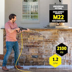 Kärcher Pressure Washer K2100PS, CETA Certified, 3 Spray Nozzles, Detergent Tank, for Cars, Driveways, Siding, Patios, 1.2 GPM - Image 4