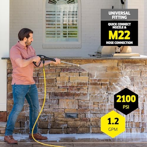 Kärcher Pressure Washer K2100PS, CETA Certified, 3 Spray Nozzles, Detergent Tank, for Cars, Driveways, Siding, Patios, 1.2 GPM - Image 4