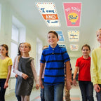 8Pcs Classroom Inspirational Fluorescent Light Cover,2x4 FT Modern Graphic - Image 6