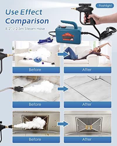 High Pressure Steam Cleaner - 1700W Handheld Steamer for Cleaning Grout Tile, Hand Held Portable Steam Pressure Washer for Car Auto 110V - Image 4