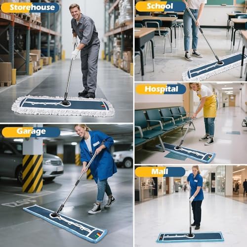 42" Replacement Microfibre Mop Pads for Commercial Dust Mop,2 Pack - Image 5