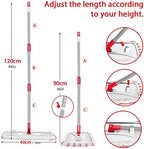 Hardwood Floor Mop,Extended Large Flat Floor Mop with 5 Washable Pads - Image 6