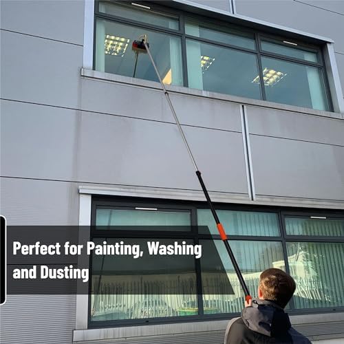 Bates- Telescopic Extension Pole, 12 Ft, Aluminum Alloy, Sturdy Multi-Purpose Extension Pole with Flip-Lock Design for Painting, Dusting and Cleaning - Image 4
