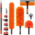 30FT High Reach Duster Cleaning Kit with 5-24 FT Extension Pole by ACTREY
