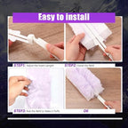 Duster Refills Compatible with Swiffer Duster, Heavy Duty Multi Surface Duster Replacement with 1 Extra Handle for Cleaning Furniture, Blinds, Ceiling Fans and Car (Purple-50Pack) - Image 5