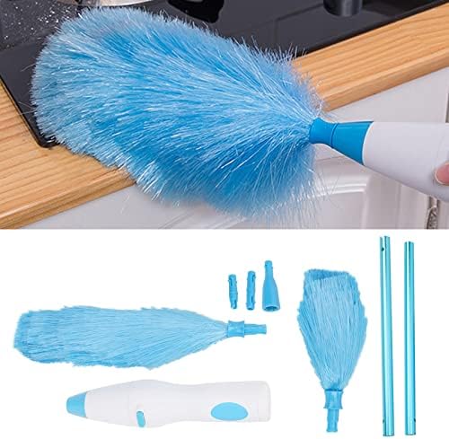 Electric Duster, 180-Degree Rotating Microfiber Cleaning Brush, Battery Operated Electrostatic Duster for Home, Window Blinds, Furniture, Car, Computer and Floor - Image 4
