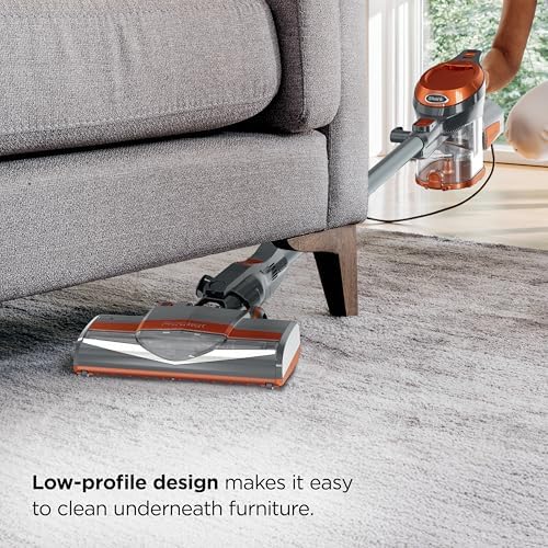 Shark HV302 Rocket Pet Corded Stick Vacuum, Lightweight with Swivel Steering for Carpets & Hard Floors, Converts to Hand Vacuum, Includes Crevice Tool, Pet Multi-Tool & Precision Duster, Orange - Image 3