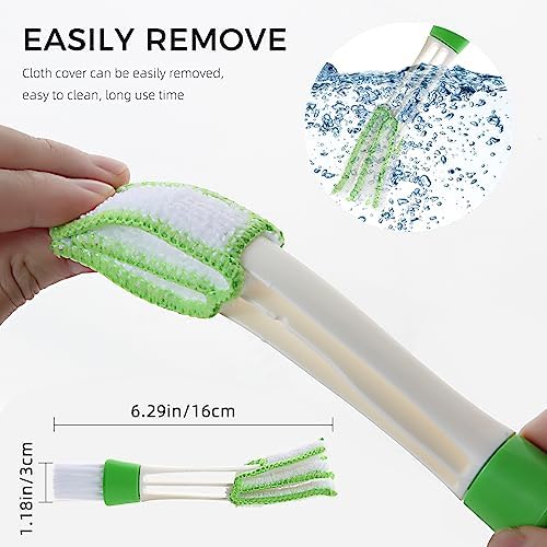 Blind Cleaner Duster Tool, 4Pcs Washable 7-Finger Venetian Window Duster - Image 4