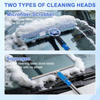Professional Window Cleaning Kit with 6ft Long Handle, 3 Gallon Bucket - Image 6
