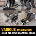 DEWALT 10 Gal Stealthsonic Shop Vacuum Wet and Dry, 5 Peak HP Heavy-Duty Stainless Steel Shop Vac, Ultra-Quiet with Complete Accessory Kit & 6 Dust Bags - Ideal for Job Sites, Workshops & Garages - Image 5