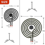 AMI PARTS 5304430149 5304430150 Porcelain Burner Drip Pan Cooktop Set - Image 6