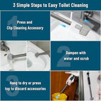 Pumice Toilet Cleaner 17in, Hard Water Stain Remover for Pool & Tub, (1+8) - Image 3