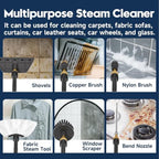 KEROMEE Steam Cleaner, Portable Steamer for Cleaning with 15pcs Accessories, 6-Level Adjustable and 15s Heat-Up, Handheld Steam Cleaner for Home, Dirt, Grease, Grout, Tile, Floor, Car Detailing - Image 7