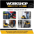 WORKSHOP Wet/Dry Vacs WS1600VA 16-Gallon 6.5 Peak HP Wet Dry Vacuum Cleaner - Image 4
