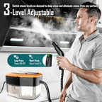 Steam Cleaner, 3-Level Adjustable Handle, 15s Heat-Up, Steamer for Cleaning With 1.8L Large Tank, Dry Burn Protection, Handheld Steam Cleaner for Home, Bathroom, Tile, Grout,Car with 12pcs Accessories - Image 5