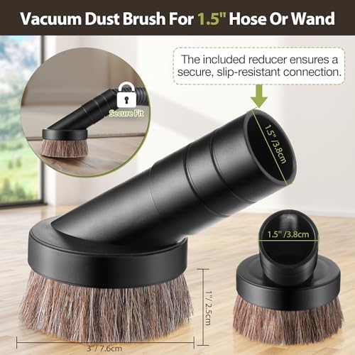 6 Pack 1.5" Vacuum Brush Compatible with ProTeam Backpack Vacuum # 100110 - Image 4