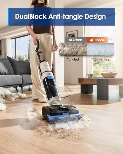 Tineco Corded 3-in-1 Wet Dry Vacuum Mop with Steam Function, Floor ONE S6 Stretch Steam BoostSteam, 320℉ High-Temp Steam Cleaning, 180° Lay-Flat, Anti-Tangle Design, One-Touch Self-Cleaning - Image 4