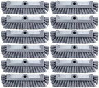 SPARTA Multi-Level Tile Scrub Brush 12" Wide Brush Head, Heavy-Duty Tile Cleaning Brush with End Bristles for Commercial Tiles, Tubs and Floor, Plastic, 12 Inches, Gray, (Pack of 12) by SPARTA