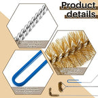 Nuenen 3 Pieces Fryer Cleaning Tools Including L Shaped Fryer Cleaning Brush, Deep Cleanout Rod and Long Handle Basket Brush, Good to 750f for Restaurant Accessories - Image 4