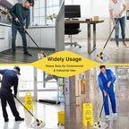 KeFanta 60" Heavy Duty Commercial Mops,Looped-End String Industrial Mop - Image 2
