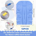 12 Pcs Reusable Duster Refills Washable Pads, Bright Color - Image 2