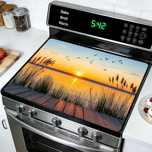 Stove Top Covers for Electric Stove: 30''×21'' Stove Mat Protective Cooktop Cover Expands Counter Area, Kitchen (MAI-G255175-8M) - Image 7