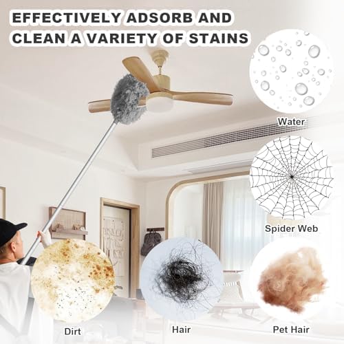Storystore Ceiling Fan Cleaner Duster with Extension Pole - Image 5